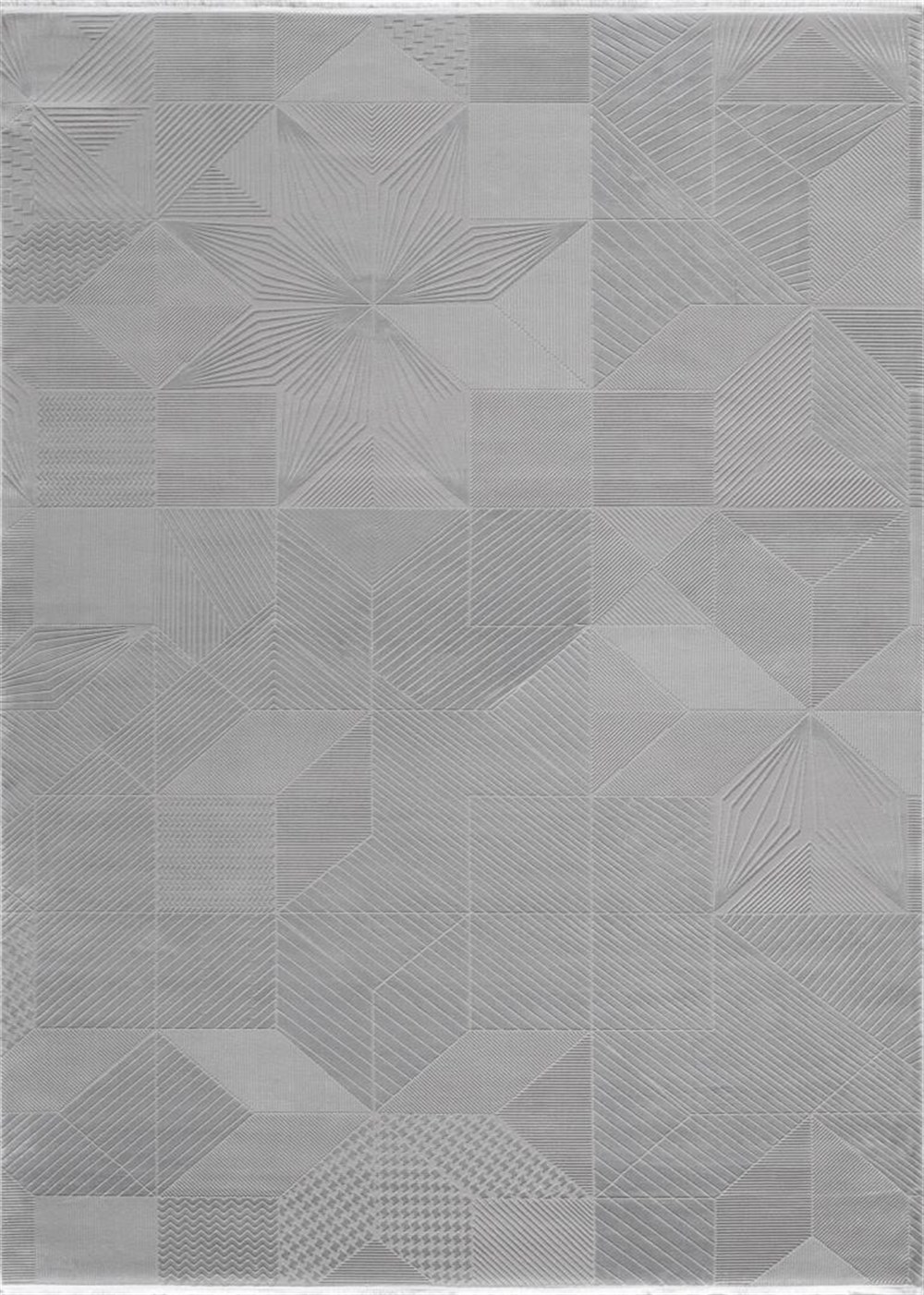 WOOLKNOT HALI BRIGHT M513B KOYU GRİ AÇIK GRİ