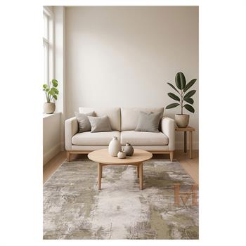 WOOLKNOT HALI CRAFT 1004H KREM YEŞİL