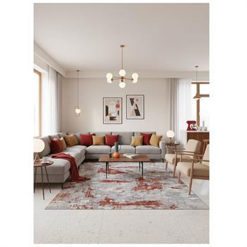 WOOLKNOT HALI CRAFT 1052EB GRİ RED