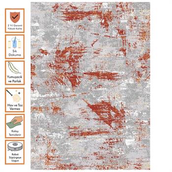 WOOLKNOT HALI CRAFT 1052EB GRİ RED