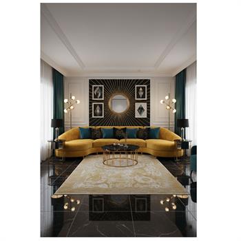 WOOLKNOT HALI CRAFT M455G  KREM GRİ