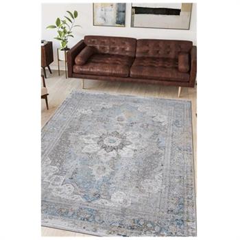 WOOLKNOT HALI CRAFT MT002 GRİ MAVİ