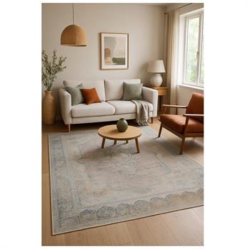 WOOLKNOT HALI CRAFT MT100 KOYU GRİ MAVİ