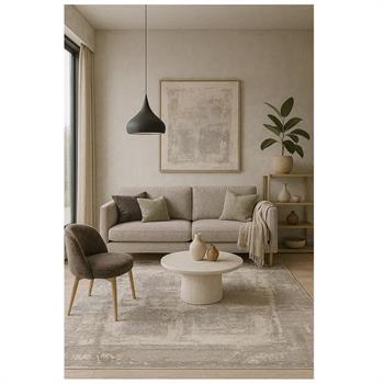 WOOLKNOT HALI CRAFT MT177 KOYU GRİ KAHVE