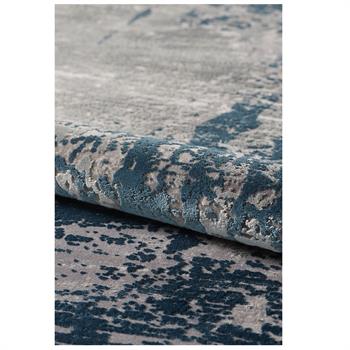 WOOLKNOT HALI CRAFT 1004F KOYU GRİ MAVİ