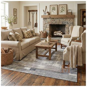 WOOLKNOT HALI CRAFT M426A KOYU GRİ GRİ