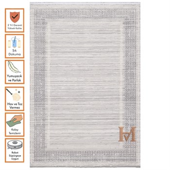 WOOLKNOT HALI CRAFT M504A KREM GRİ