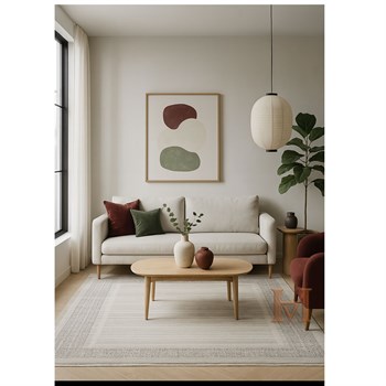 WOOLKNOT HALI CRAFT M504A KREM GRİ