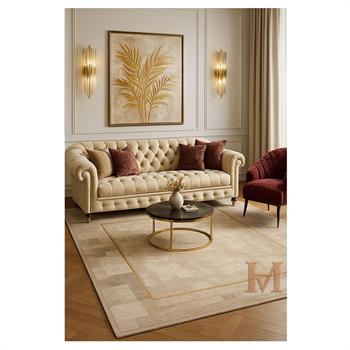 WOOLKNOT HALI CRAFT M426G KREM GRİ