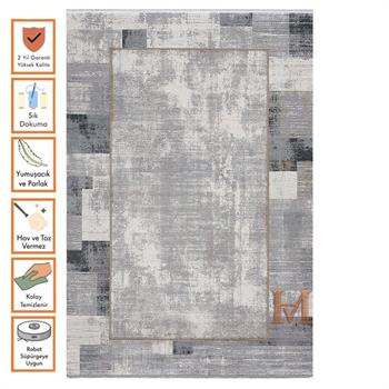 WOOLKNOT HALI CRAFT M426A KOYU GRİ GRİ