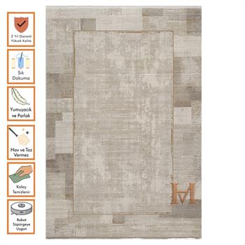 WOOLKNOT HALI CRAFT M426G KREM GRİ