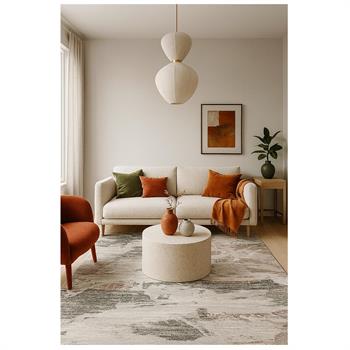 WOOLKNOT HALI CRAFT ME84A KREM ANTRASİT