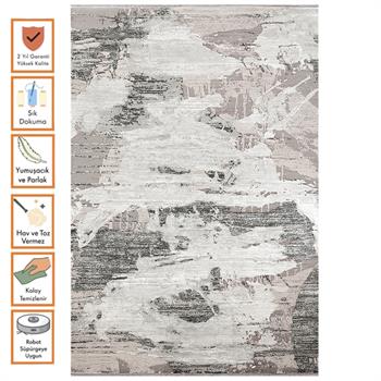 WOOLKNOT HALI CRAFT ME84A KREM ANTRASİT