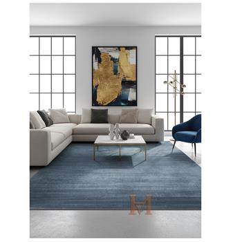 WOOLKNOT HALI FLAT M497M KREM MAVİ