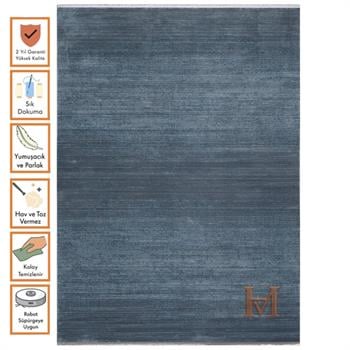 WOOLKNOT HALI FLAT M497M KREM MAVİ