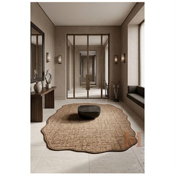 PERA LUSSO SİSAL LOOK LK003 KAHVE CANVAS1