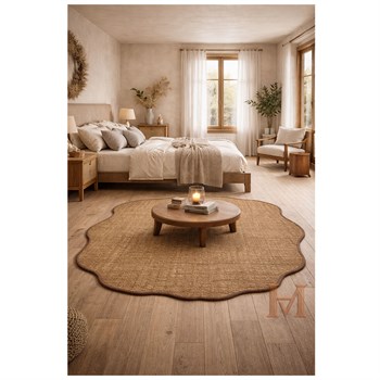 PERA LUSSO SİSAL LOOK LK003 KAHVE CANVAS1