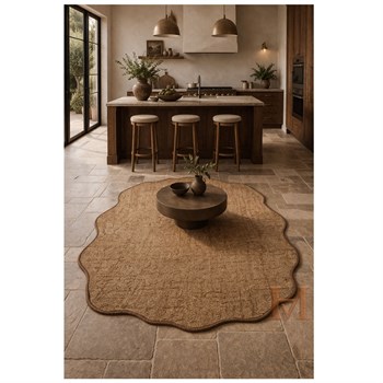 PERA LUSSO SİSAL LOOK LK003 KAHVE CANVAS1