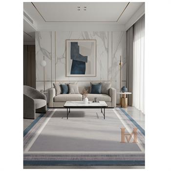 WOOLKNOT HALI FLAT M542I GRİ MAVİ