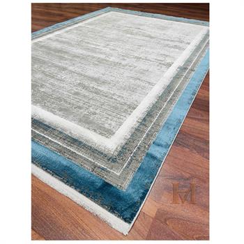 WOOLKNOT HALI FLAT M542I GRİ MAVİ