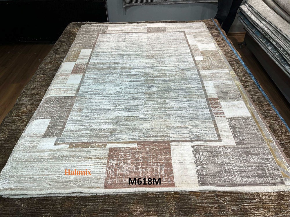 WOOLKNOT HALI HERA M618M  AÇIK GRİ KREM