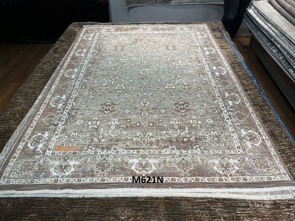 WOOLKNOT HALI HERA M621N   AÇIK GRİ KREM