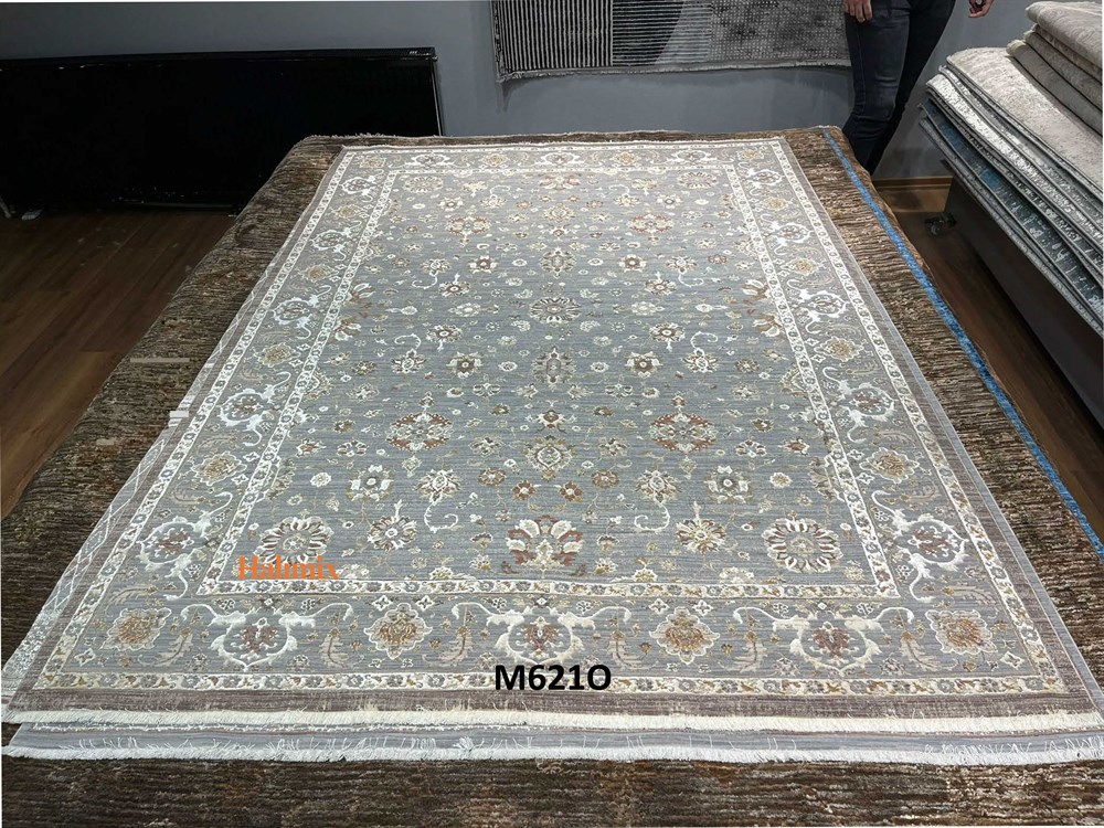 WOOLKNOT HALI HERA M621O  AÇIK GRİ KREM