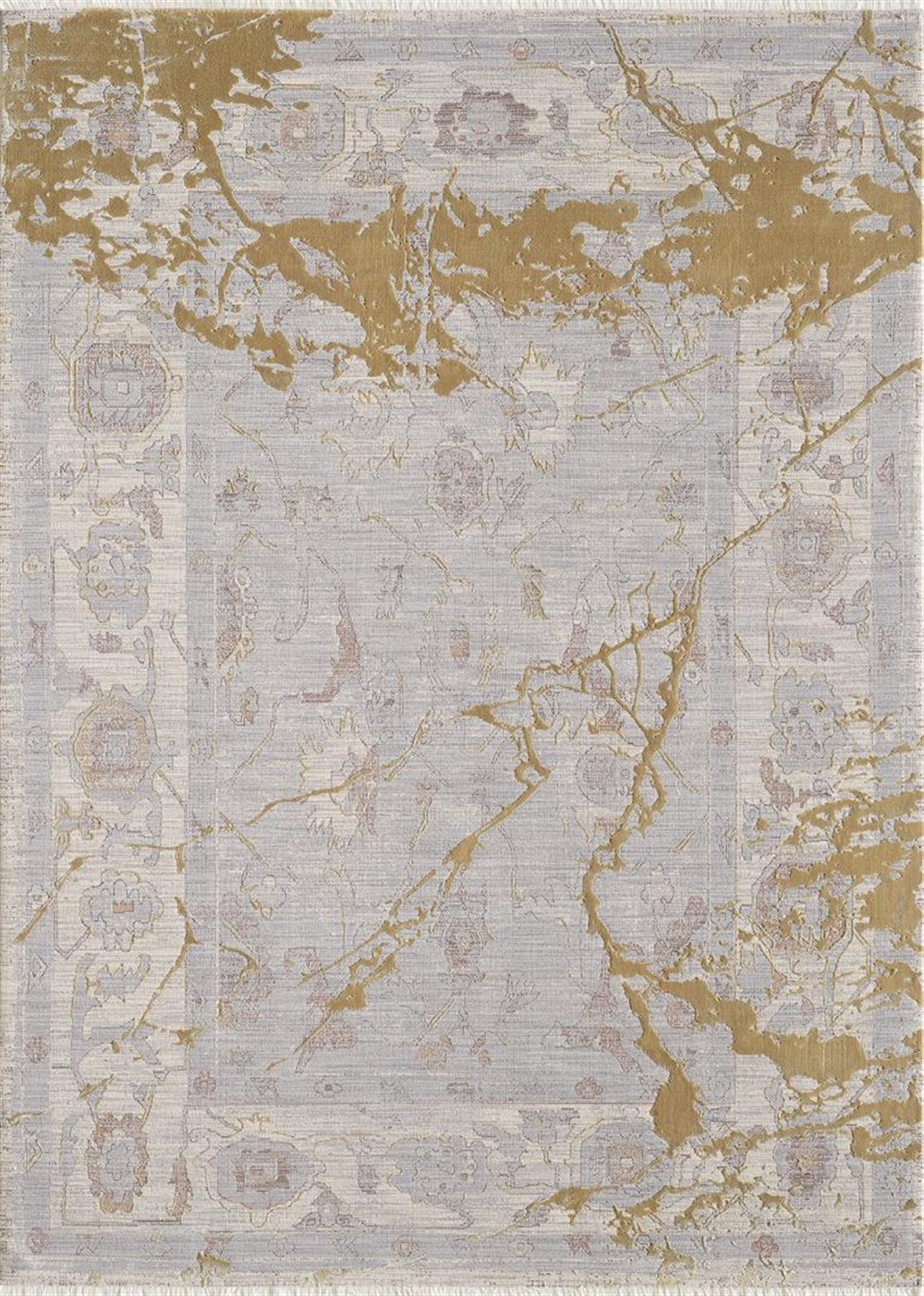 WOOLKNOT HALI HERA M625O  AÇIK GRİ KREM