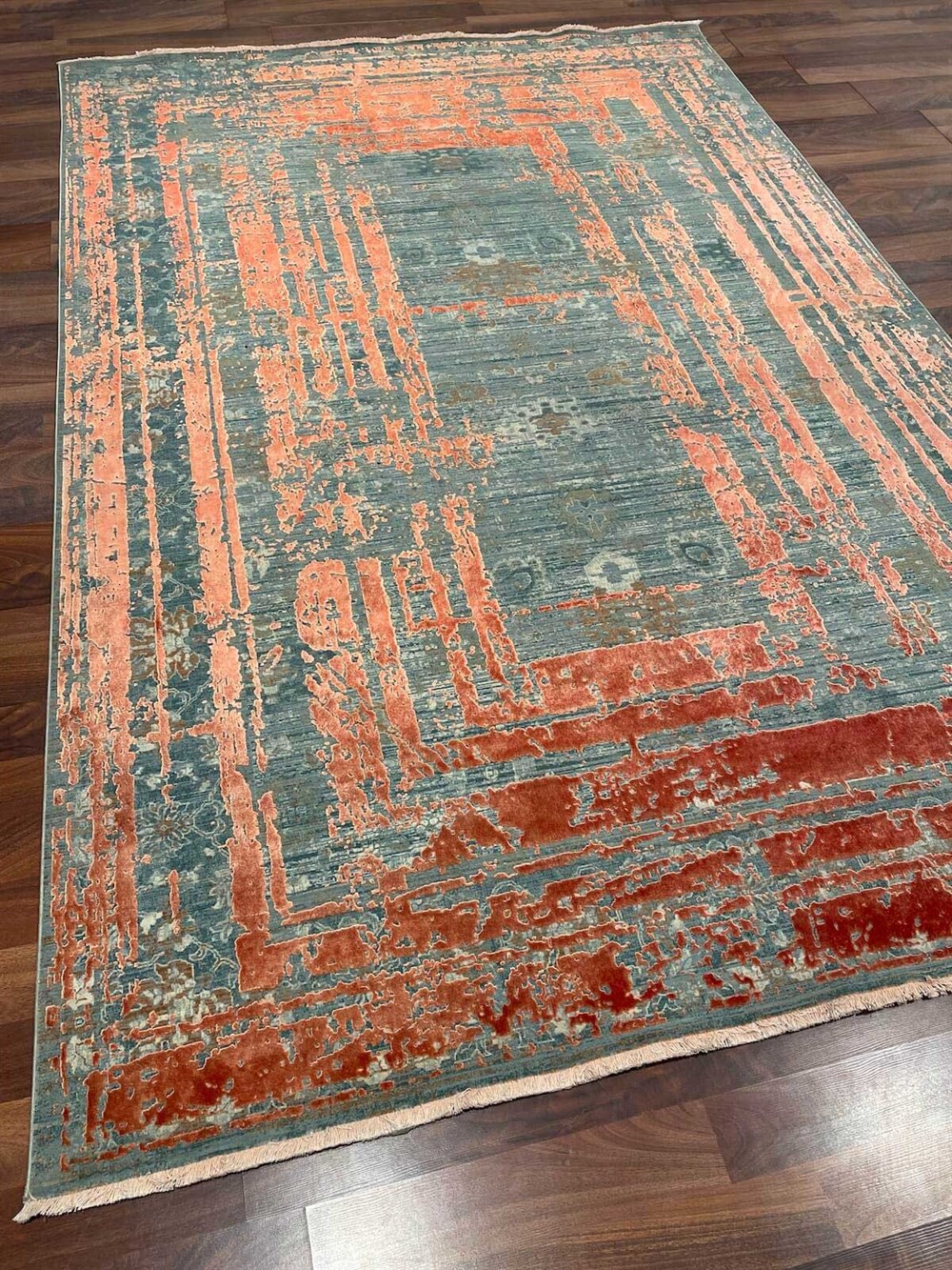 WOOLKNOT HALI HISTORIA 3021B ORANGE 113