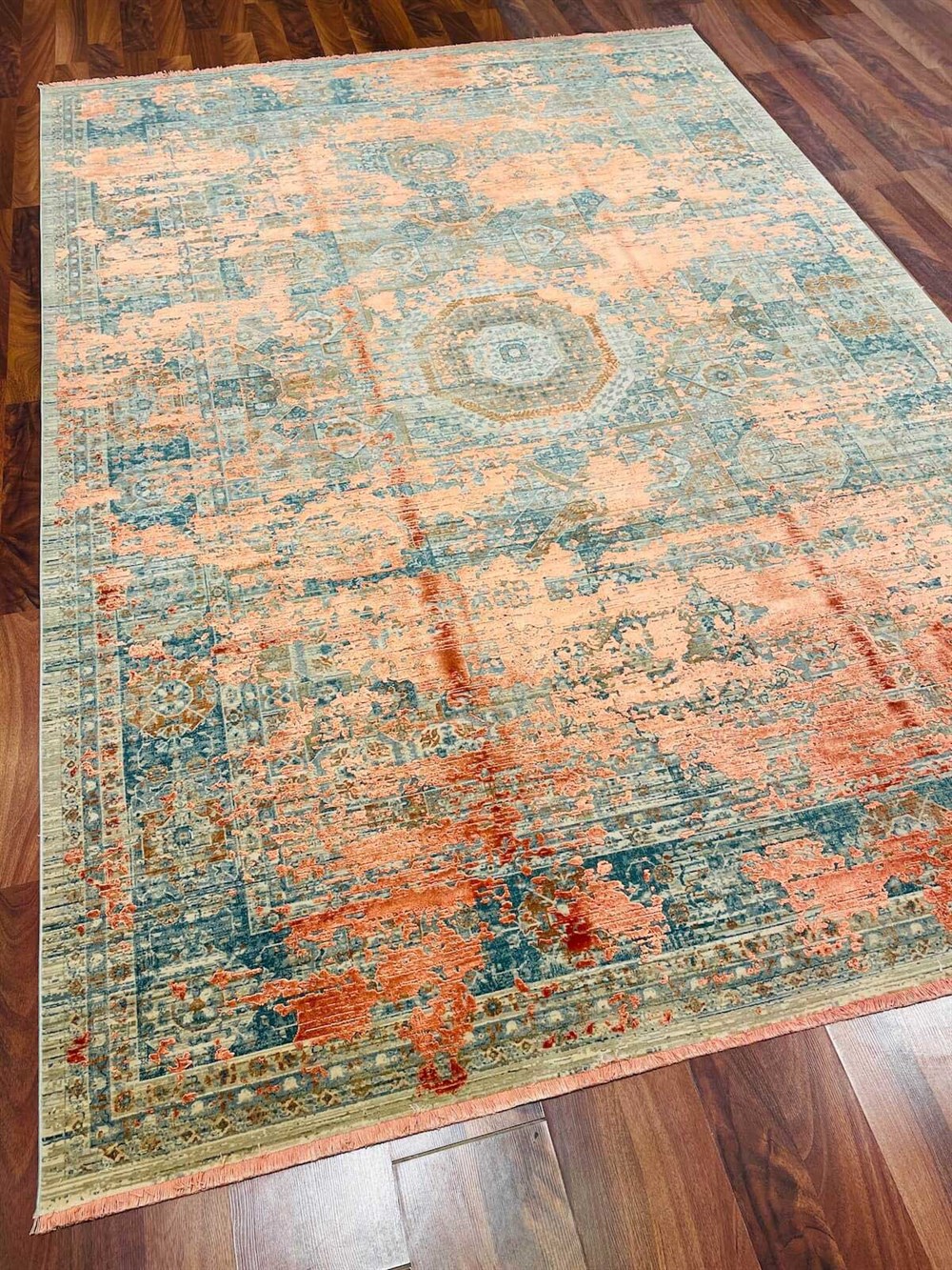 WOOLKNOT HALI HISTORIA 3025B ORANGE 113