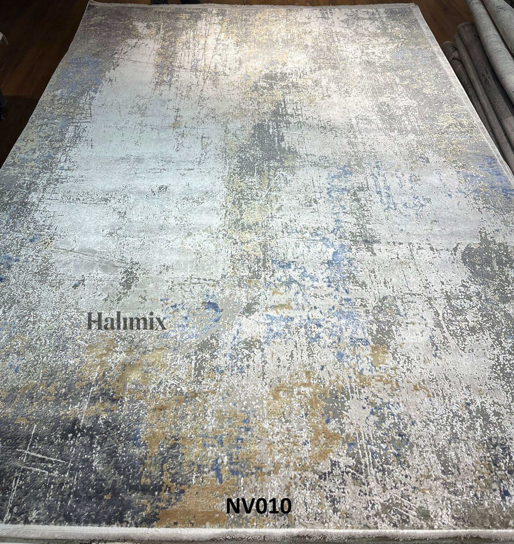 WOOLKNOT HALI NEVADA NV010 KREM MAVİ