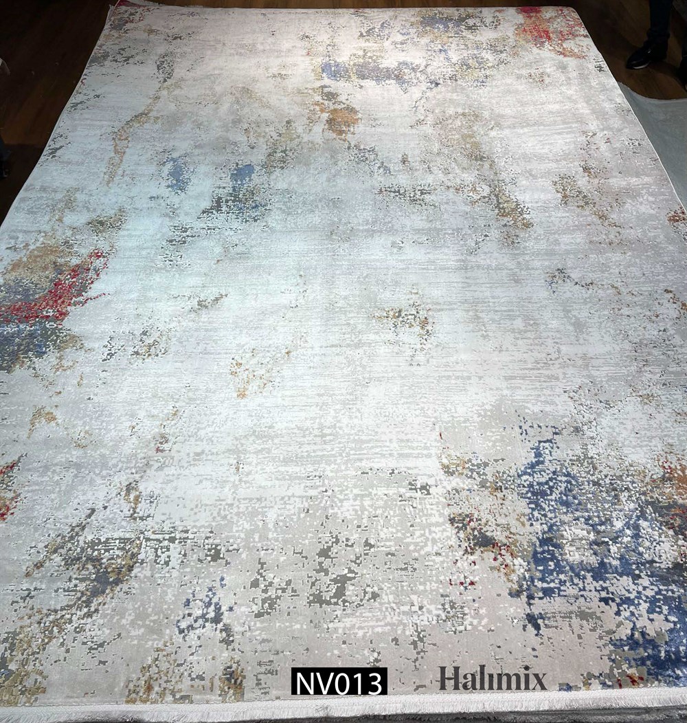 WOOLKNOT HALI NEVADA NV013 GRİ MAVİ