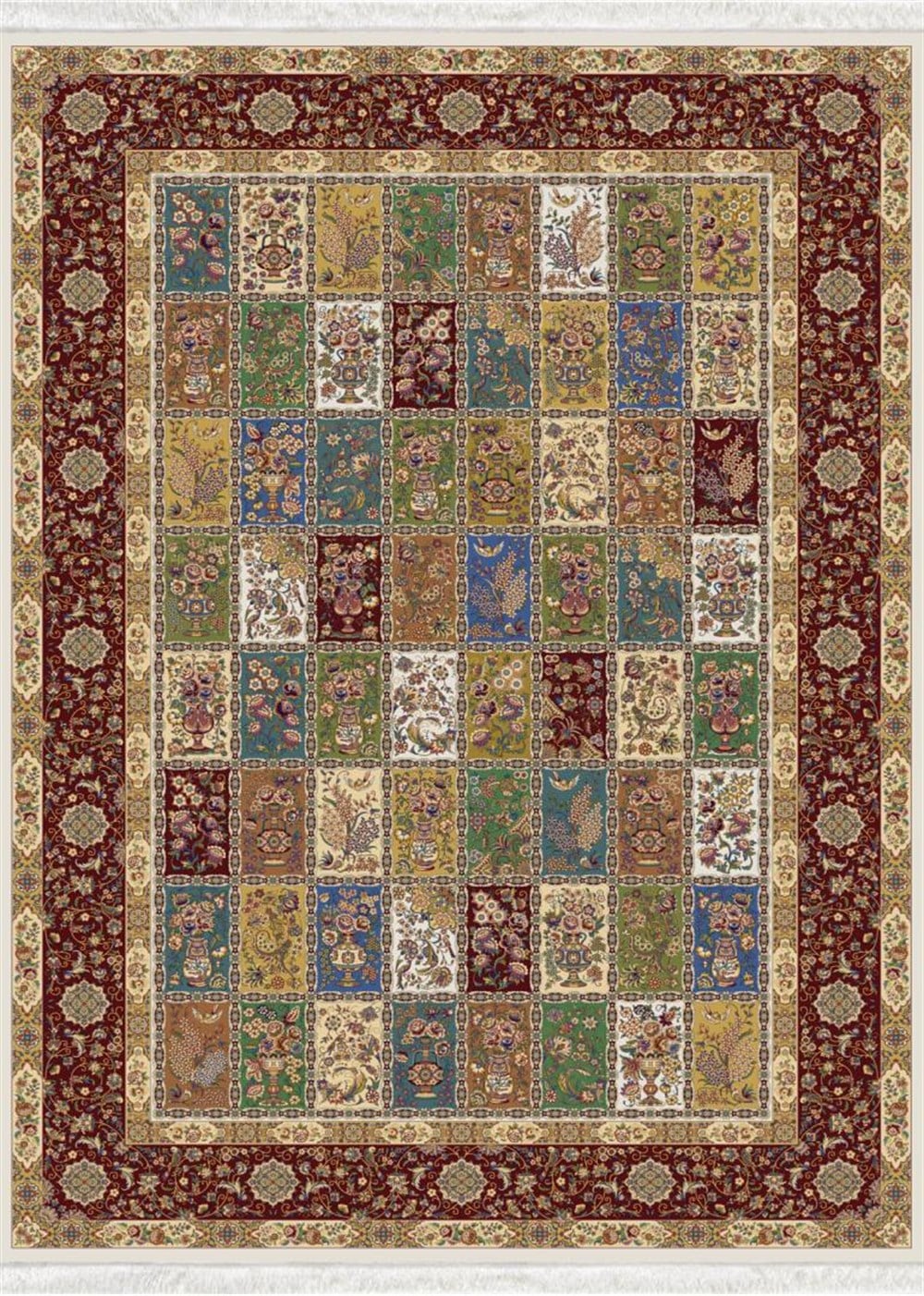 WOOLKNOT HALI QUM 2040 BORDO PAFTALI