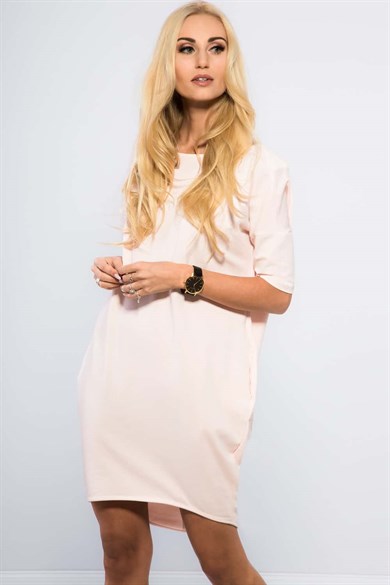 Arkası Çapraz Detaylı Mini Elbise