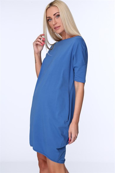 Arkası Çapraz Detaylı Mini Elbise