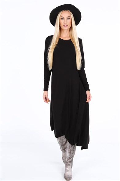 Asimetrik Maxi Elbise