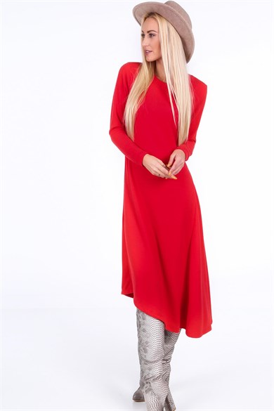 Asimetrik Maxi Elbise