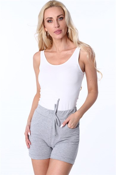 Bağcıklı Kadın Şort