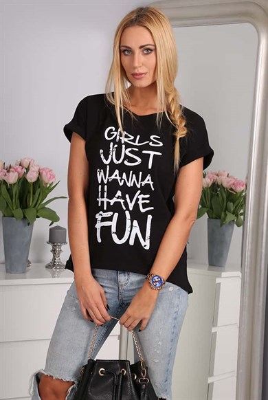 Baskılı Kadın T-Shirt