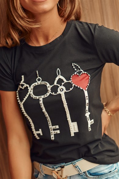 Baskılı Kadın Tişört