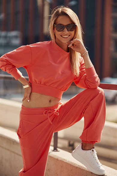 Bisiklet Yaka Kadın İkili Takım