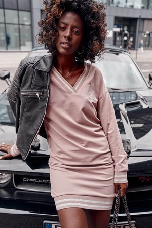 Dekoratif Şerit Detaylı Mini Elbise