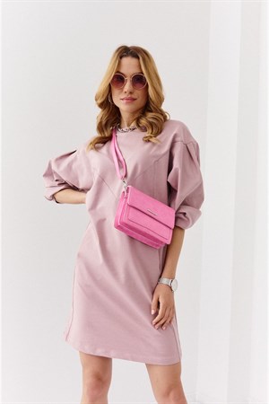 Dikiş Detaylı Rahat Elbise