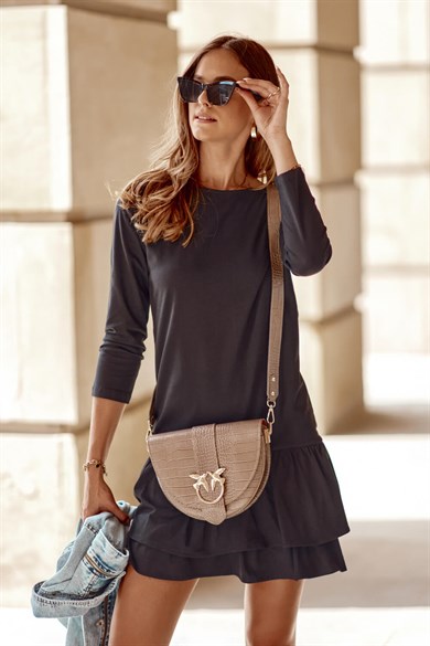 Fırfırlı Basic Mini Elbise