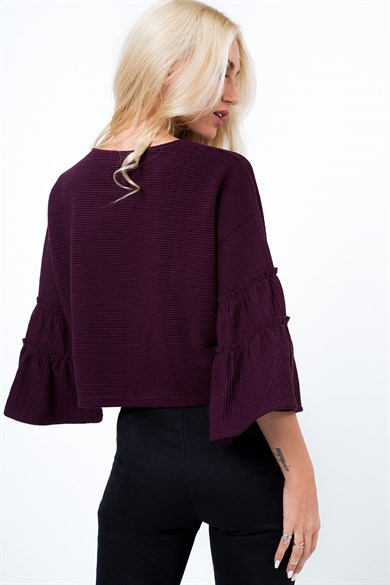 İspanyol Kol Geniş Kesim Bluz