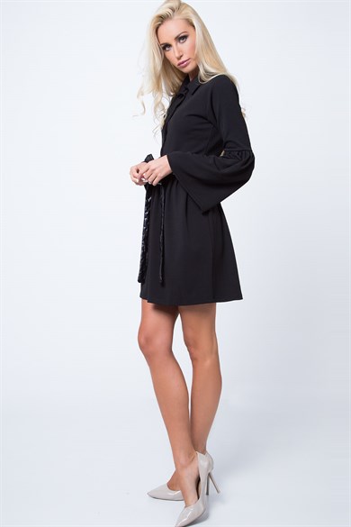 İspanyol Kol Mini Elbise