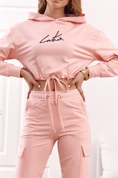 Kapüşonlu Kadın İkili Takım