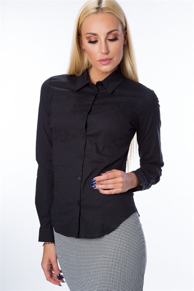 Klasik Uzun Kollu Kadın Gömlek
