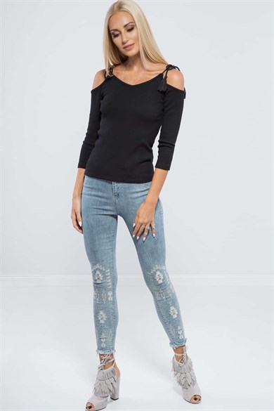 Omuz Dekolteli Kaşkorse Body