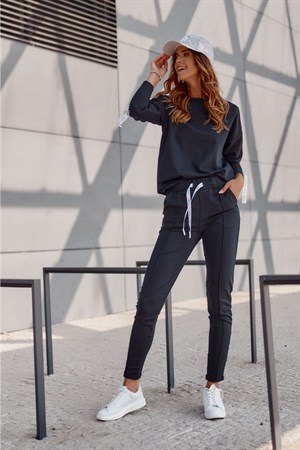 Şerit Detaylı Kadın Eşofman Takımı